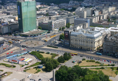 Nowy buspas na Czerniakowskiej w Warszawie